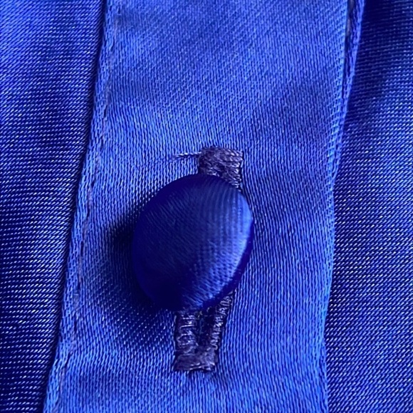 Victoria's Secret Gold Label Satin Silky Blue Vintage set Cami Tap Short M Med - Picture 11 of 11